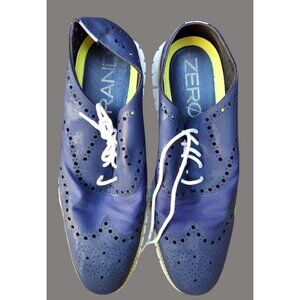 Cole Haan Mens 13M Navy ZeroGrand Wingtip Oxford Shoes V01 U